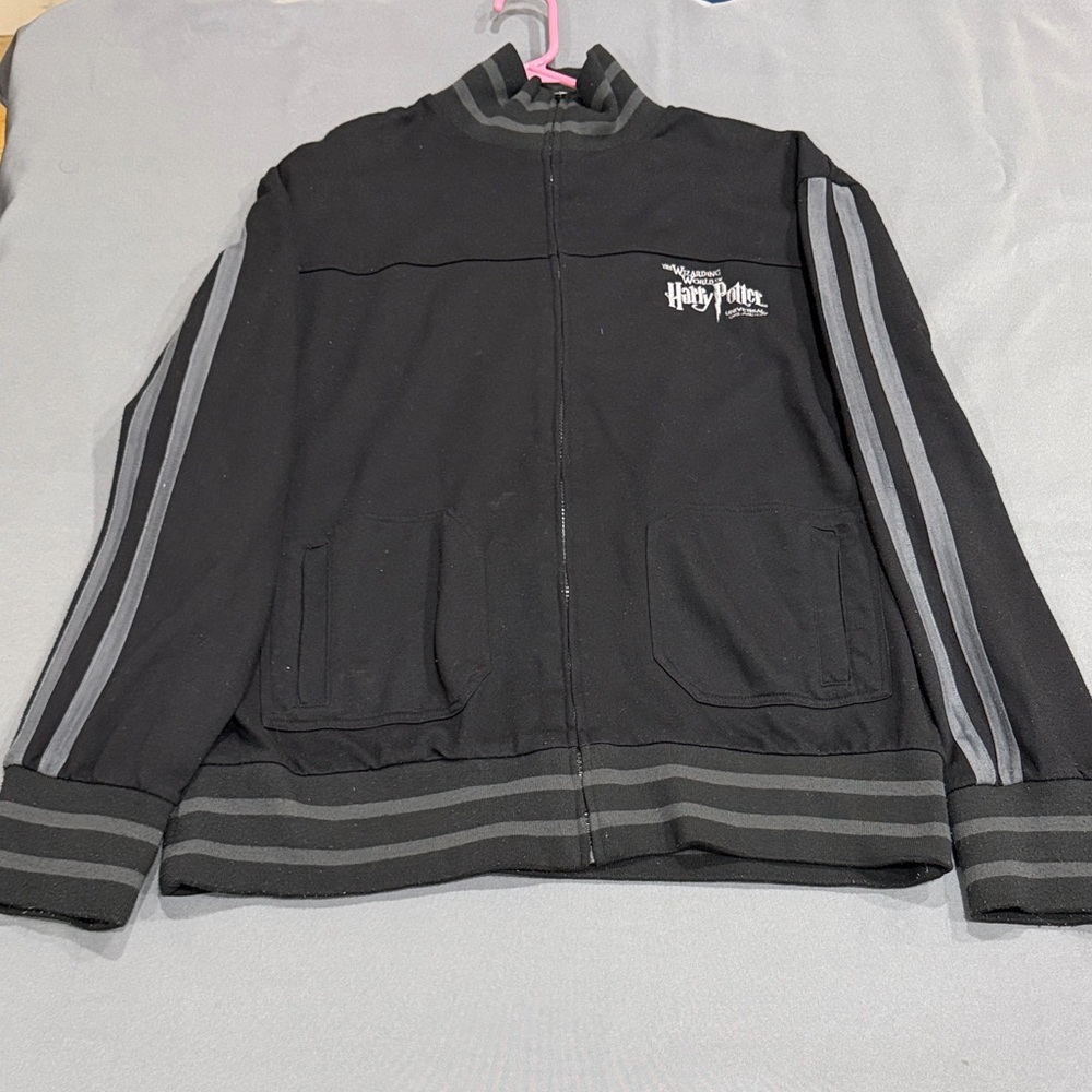 Universal Black and Gray Men's Bomber Jacket